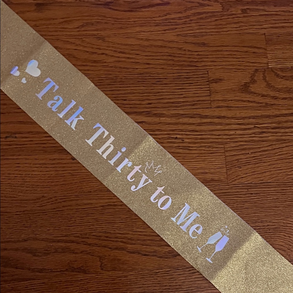 Gold 30th Birthday Sash & Crown